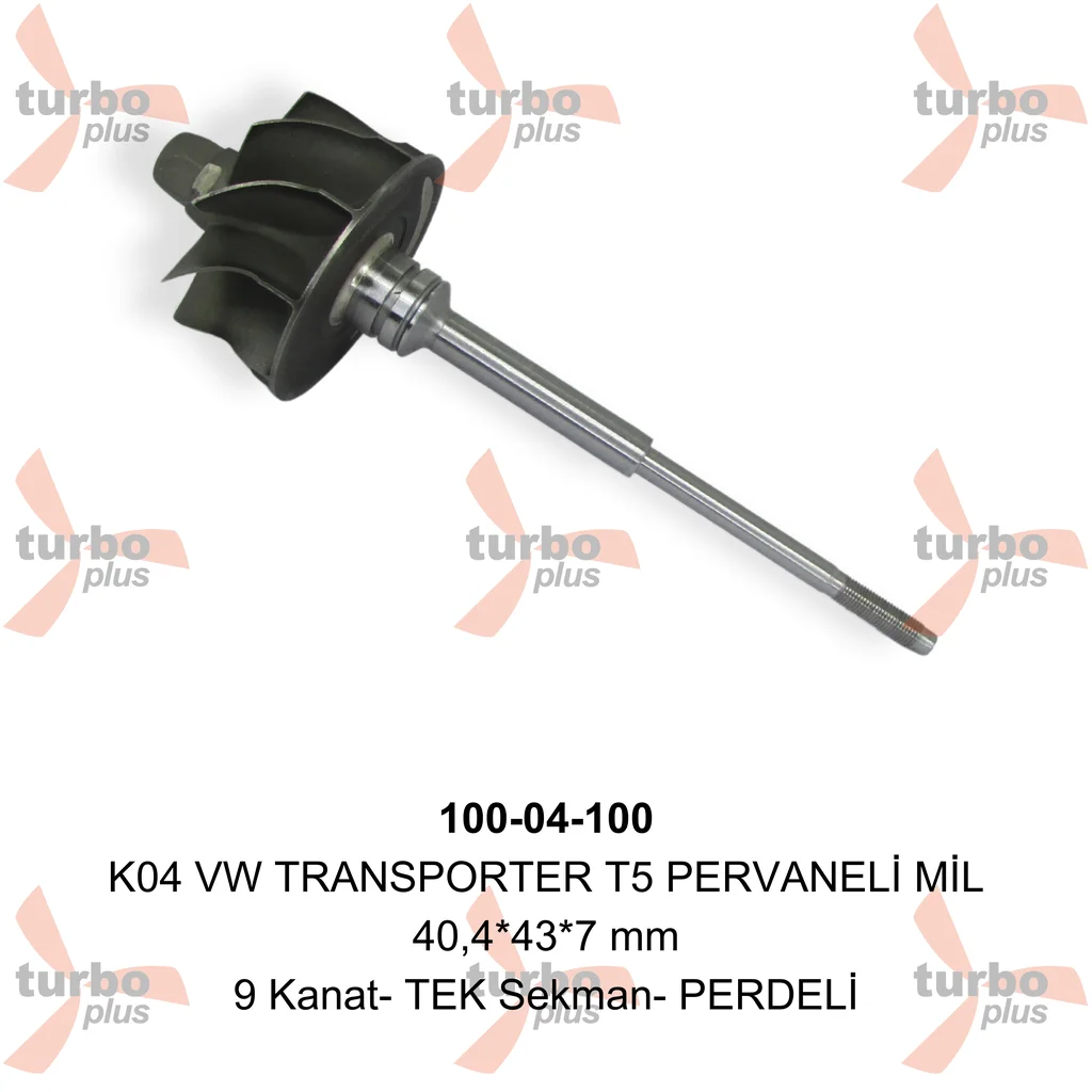 Turbo Plus | K04 VW TRANSPORTER T5 PERVANELİ MİL