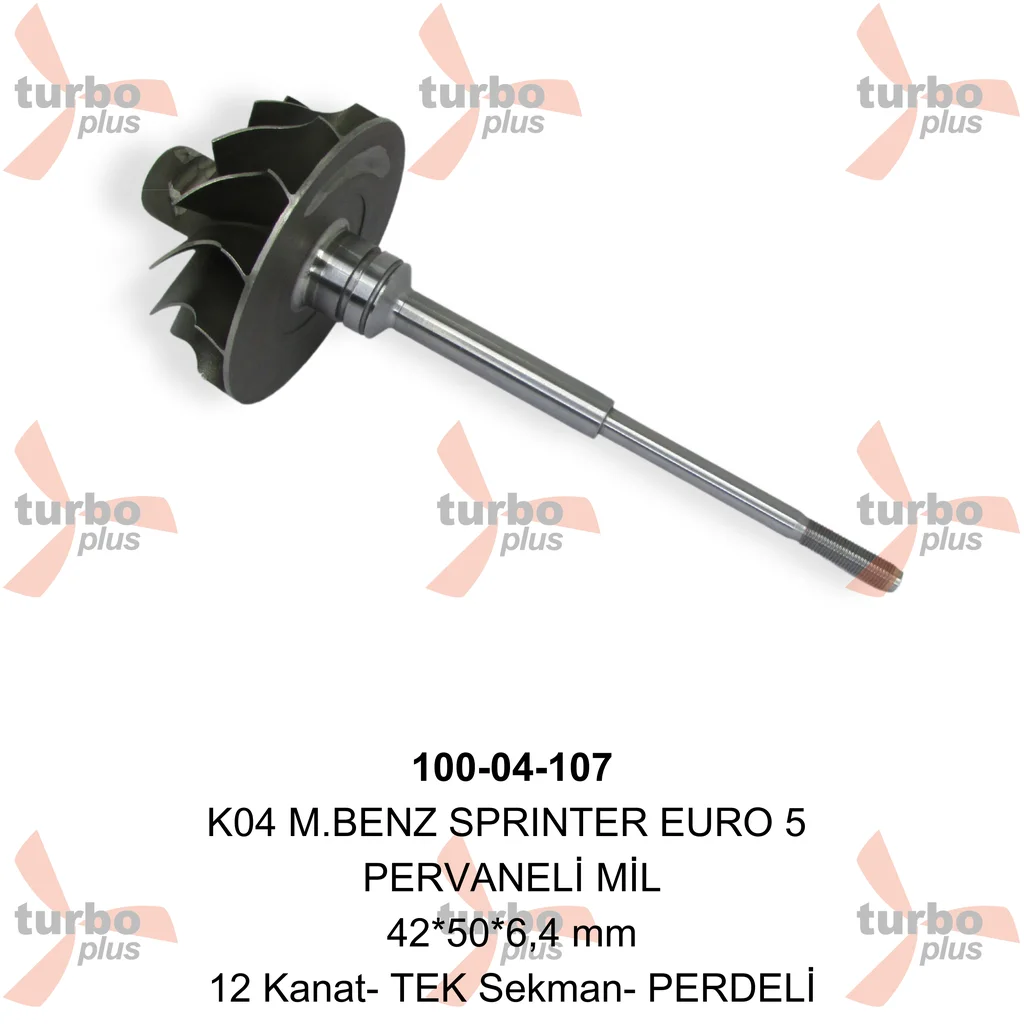Turbo Plus | K04 M.BENZ SPRINTER EURO 5 PERVANELİ MİL