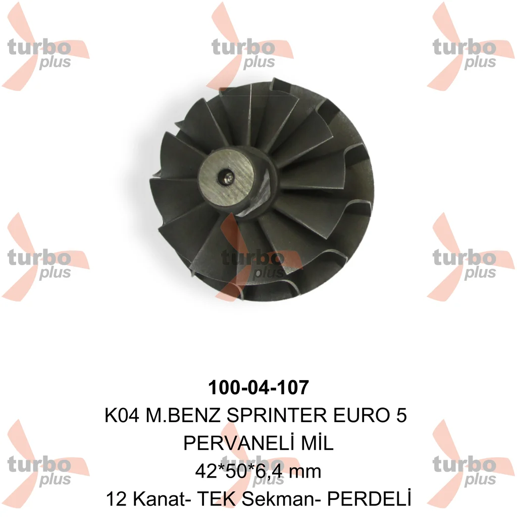 Turbo Plus | K04 M.BENZ SPRINTER EURO 5 PERVANELİ MİL