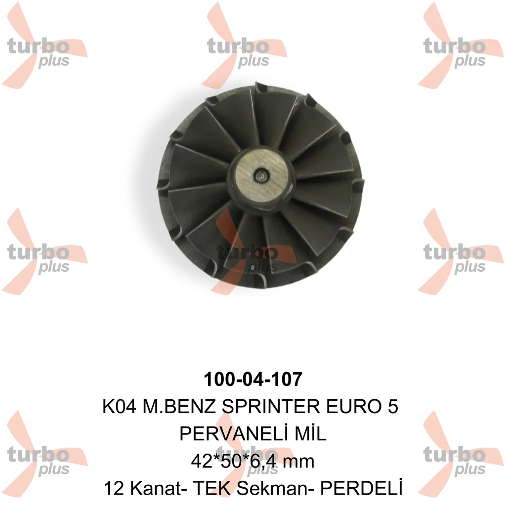 Turbo Plus | K04 M.BENZ SPRINTER EURO 5 PERVANELİ MİL