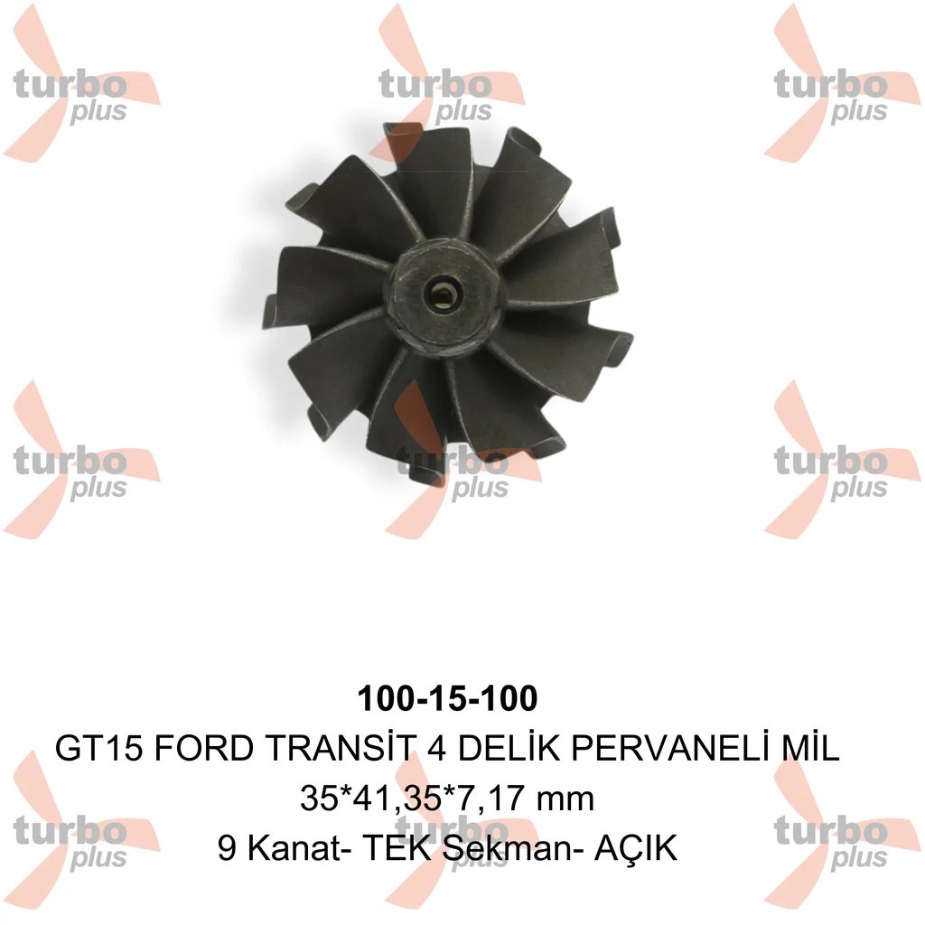 Turbo Plus | GT15 FORD TRANSİT 4 DELİK PERVANELİ MİL
