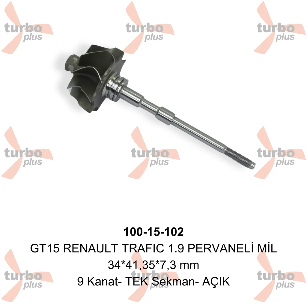 Turbo Plus | GT15 RENAULT TRAFIC 1.9 PERVANELİ MİL