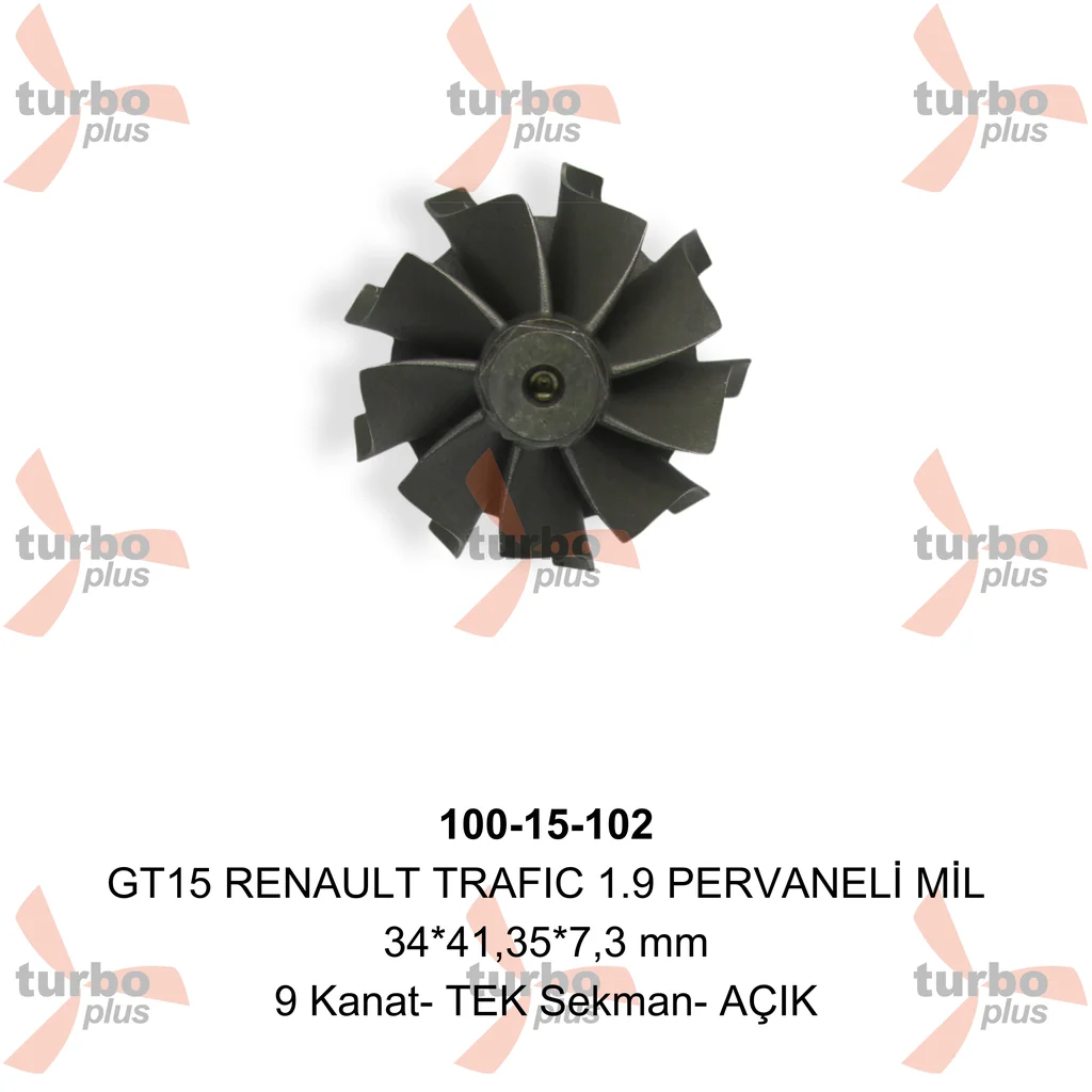 Turbo Plus | GT15 RENAULT TRAFIC 1.9 PERVANELİ MİL