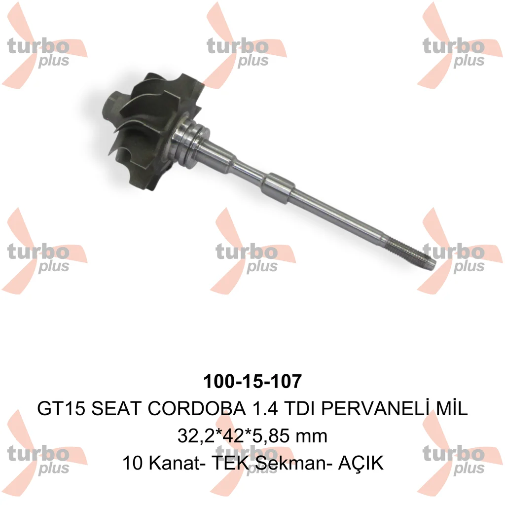 Turbo Plus | GT15 SEAT CORDOBA 1.4 TDI PERVANELİ MİL
