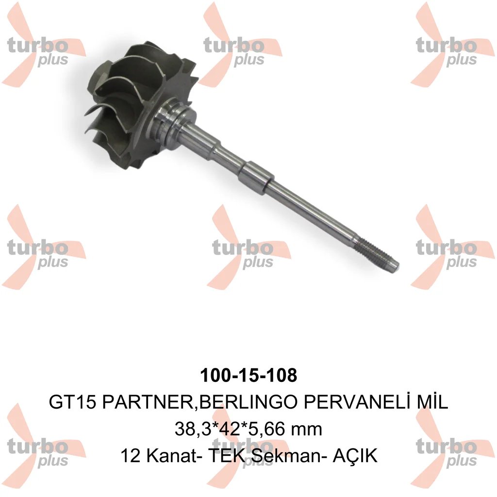 Turbo Plus | GT15 PARTNER,BERLINGO PERVANELİ MİL