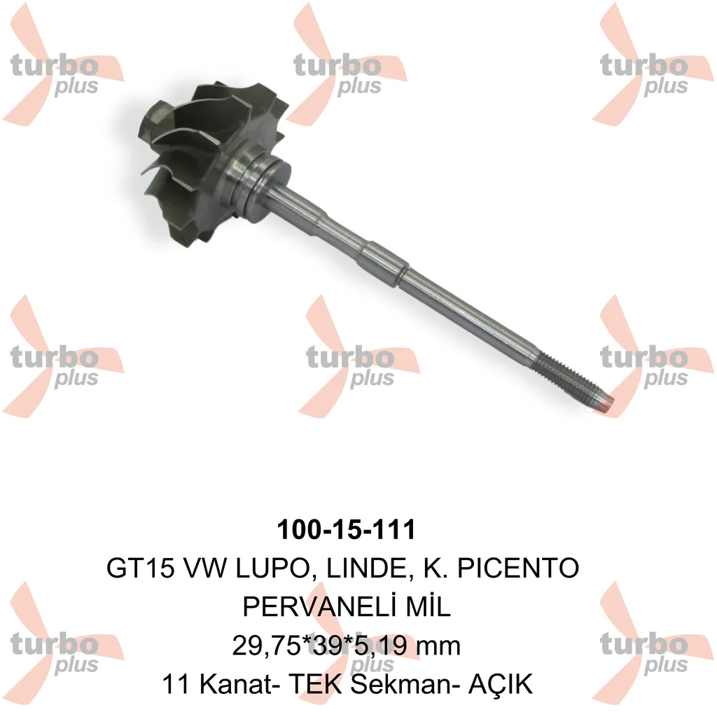 Turbo Plus | GT15 VW LUPO, LINDE, K. PICENTO PERVANELİ MİL