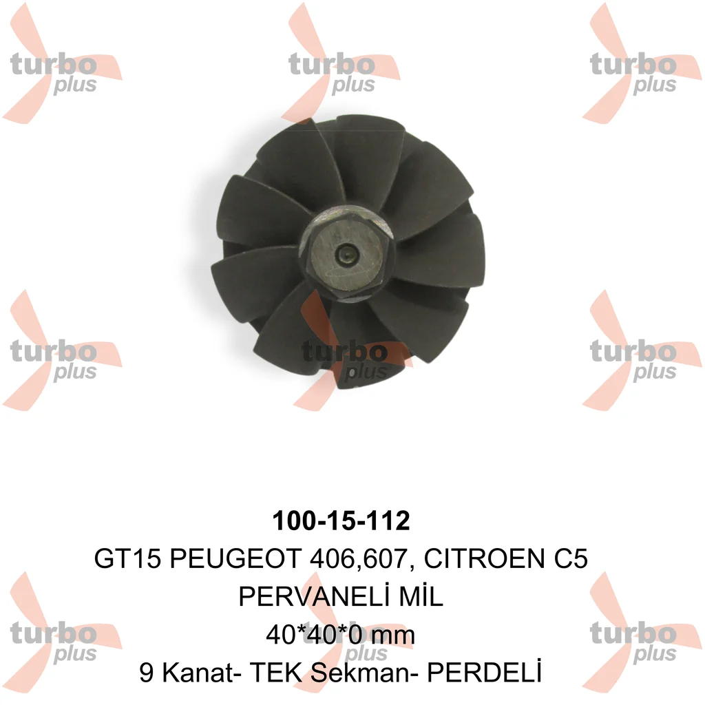 Turbo Plus | GT15 PEUGEOT 406,607, CITROEN C5 PERVANELİ MİL