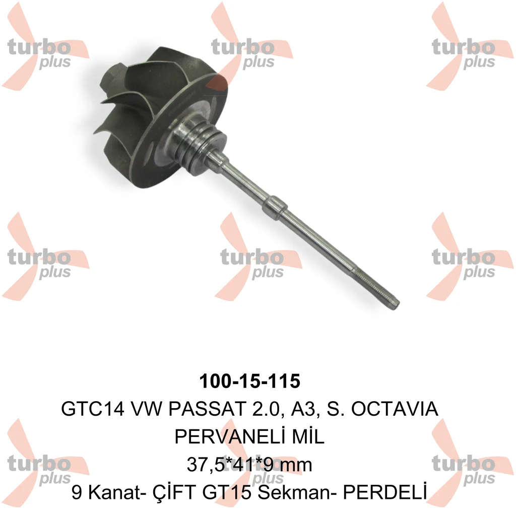 Turbo Plus | GTC14 VW PASSAT 2.0, A3, S. OCTAVIA PERVANELİ MİL