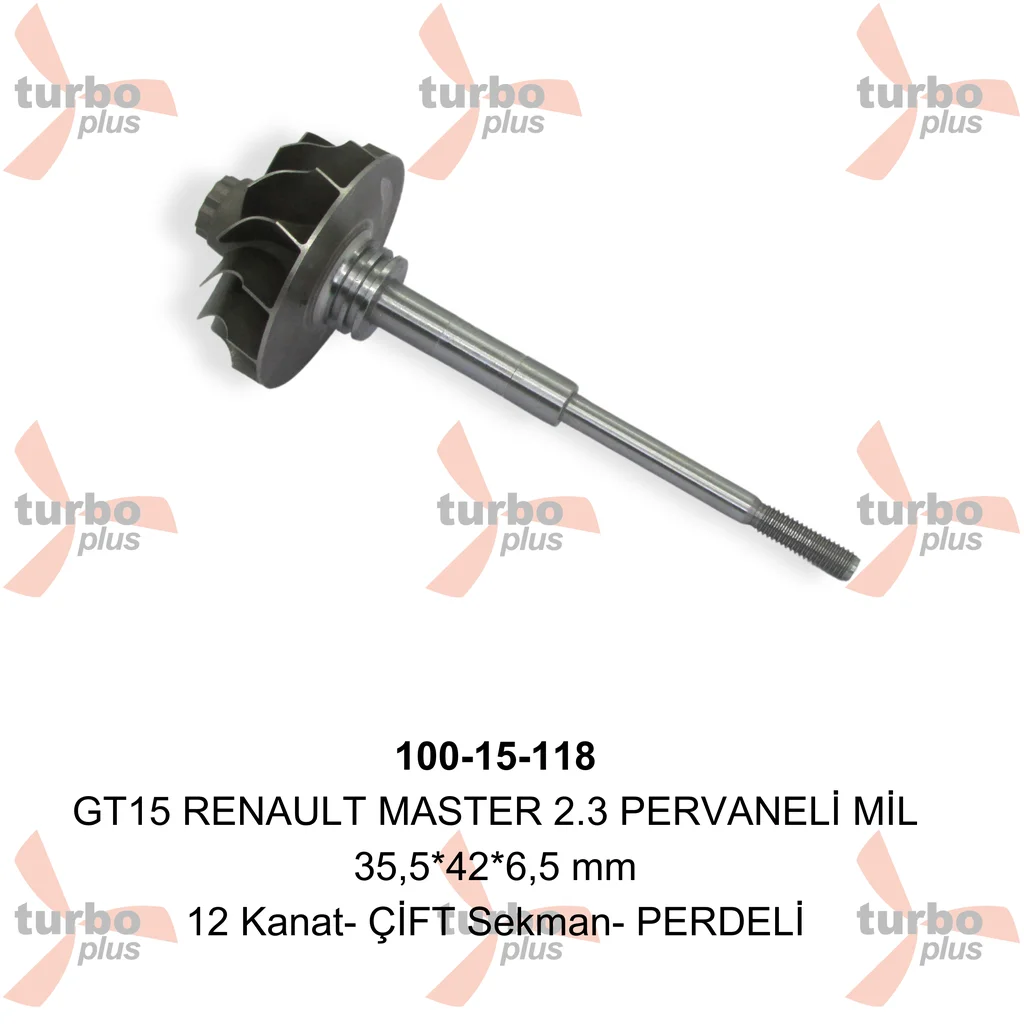 Turbo Plus | GT15 RENAULT MASTER 2.3 PERVANELİ MİL