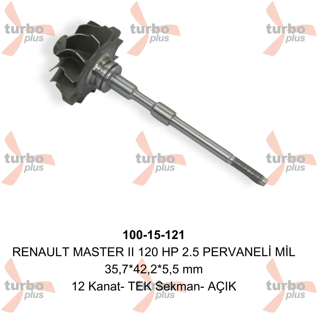 Turbo Plus | RENAULT MASTER II 120 HP 2.5 PERVANELİ MİL