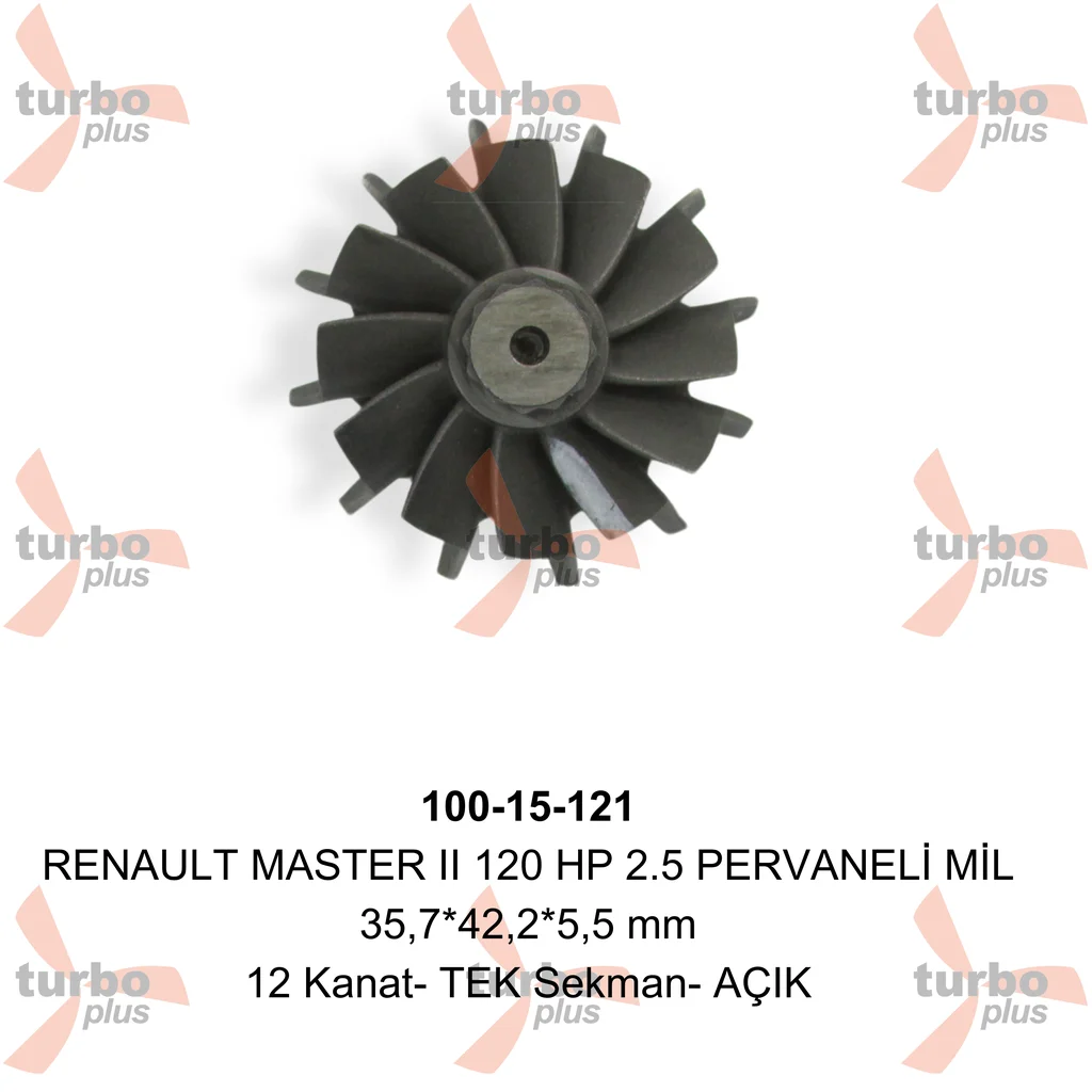 Turbo Plus | RENAULT MASTER II 120 HP 2.5 PERVANELİ MİL