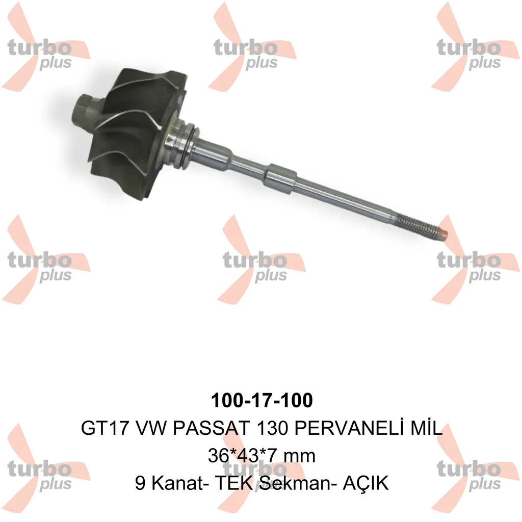 Turbo Plus | GT17 VW PASSAT 130 PERVANELİ MİL