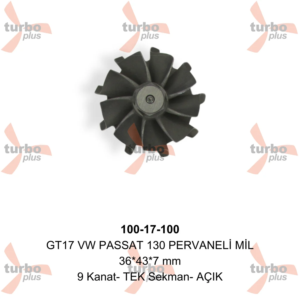 Turbo Plus | GT17 VW PASSAT 130 PERVANELİ MİL