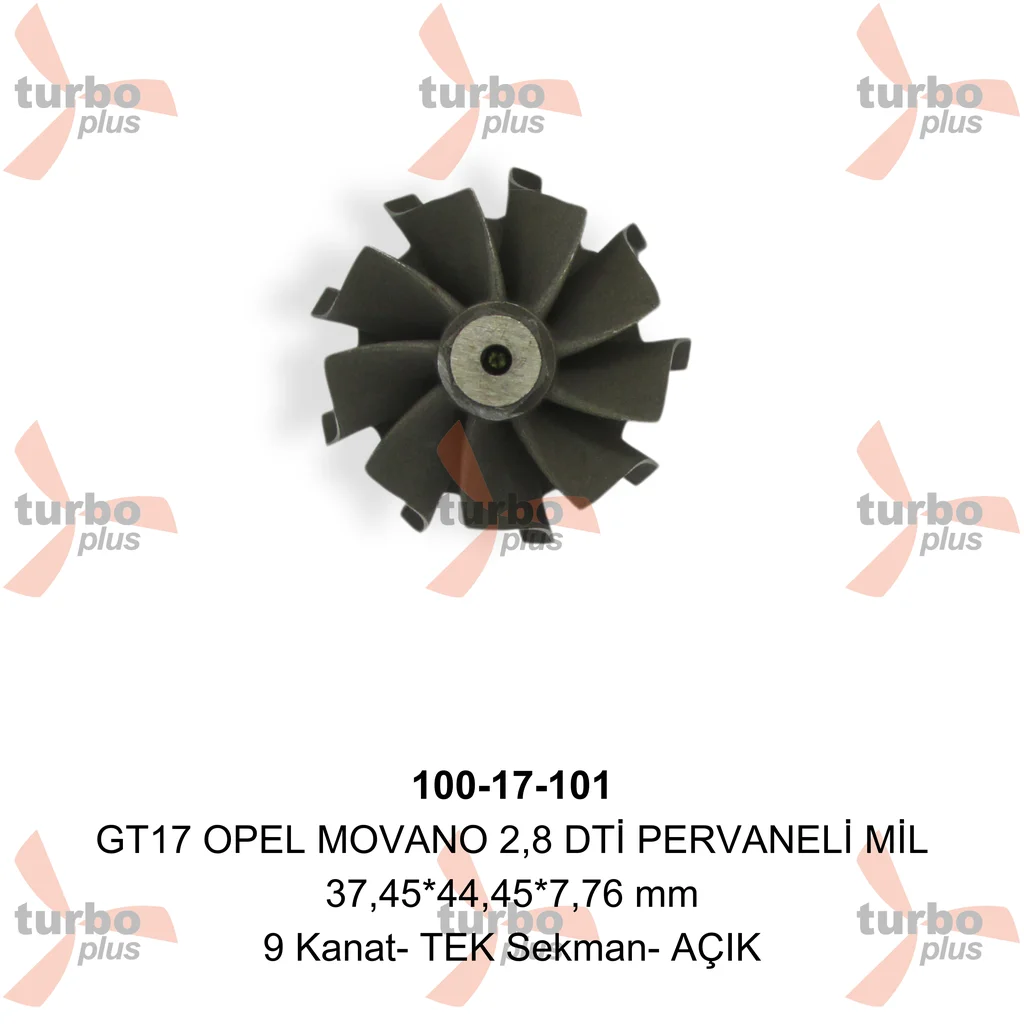 Turbo Plus | GT17 OPEL MOVANO 2,8 DTİ PERVANELİ MİL