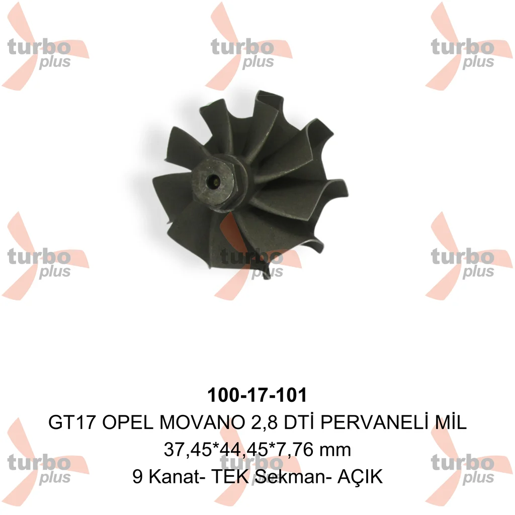 Turbo Plus | GT17 OPEL MOVANO 2,8 DTİ PERVANELİ MİL
