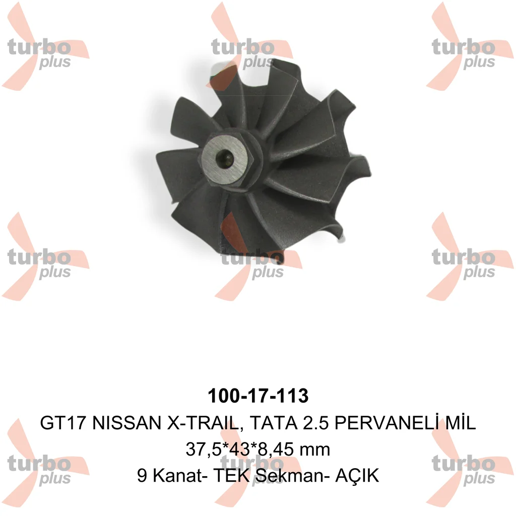 Turbo Plus | GT17 NISSAN X-TRAIL, TATA 2.5 PERVANELİ MİL