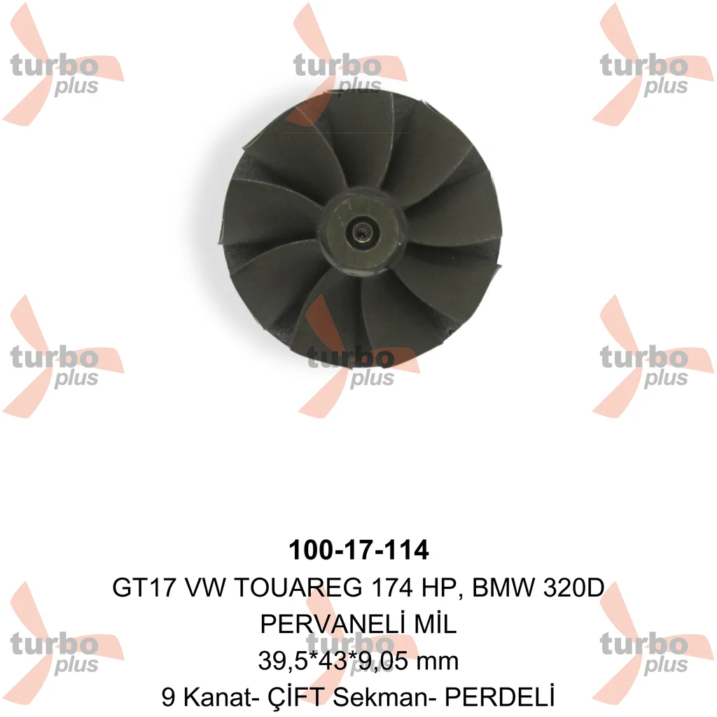 Turbo Plus | GT17 VW TOUAREG 174 HP, BMW 320D PERVANELİ MİL