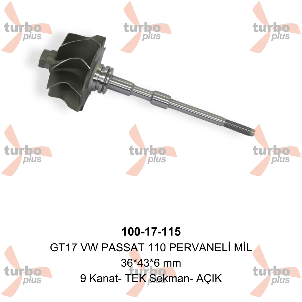 Turbo Plus | GT17 VW PASSAT 110 PERVANELİ MİL