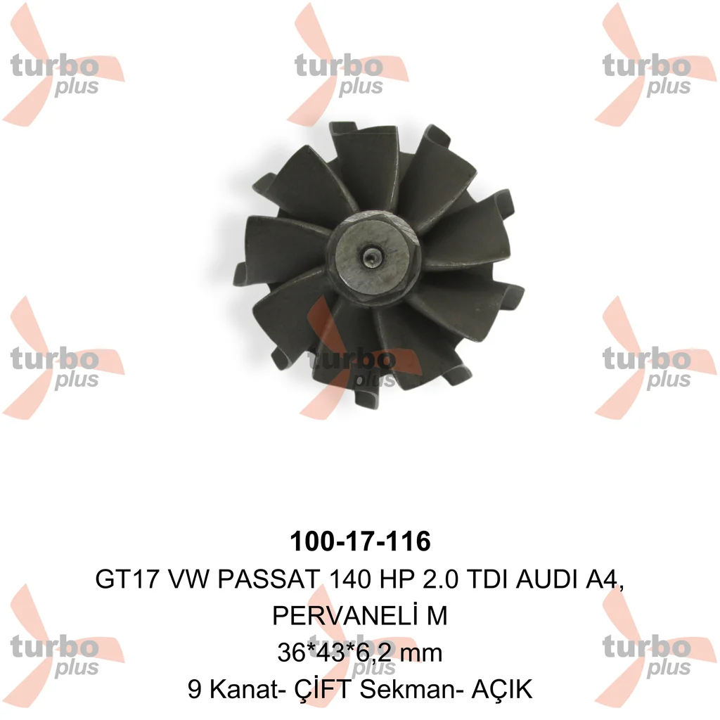 Turbo Plus | GT17 VW PASSAT 140 HP 2.0 TDI AUDI A4, PERVANELİ M