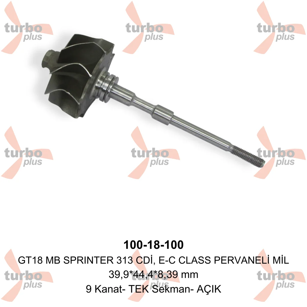 Turbo Plus | GT18 MB SPRINTER 313 CDİ, E-C CLASS PERVANELİ MİL