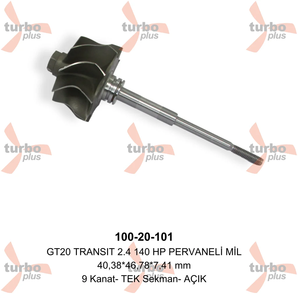 Turbo Plus | GT20 TRANSIT 2.4 140 HP PERVANELİ MİL