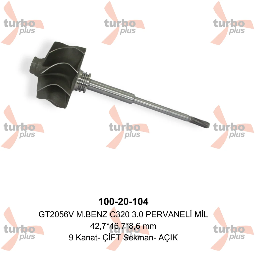 Turbo Plus | GT2056V M.BENZ C320 3.0 PERVANELİ MİL