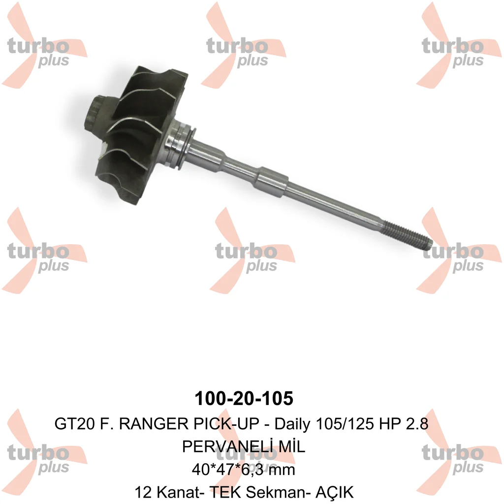 Turbo Plus | GT20 F. RANGER PICK-UP – Daily 105/125 HP 2.8 PERV