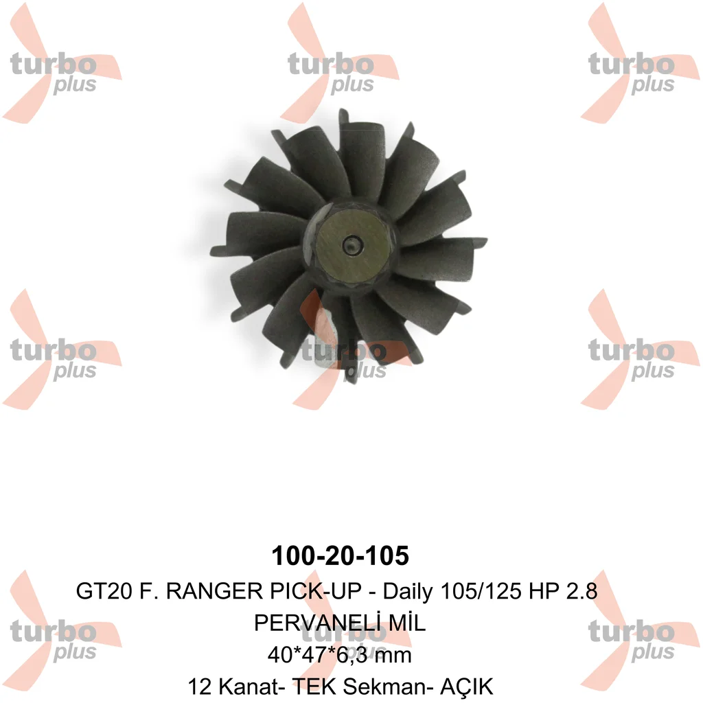 Turbo Plus | GT20 F. RANGER PICK-UP – Daily 105/125 HP 2.8 PERV