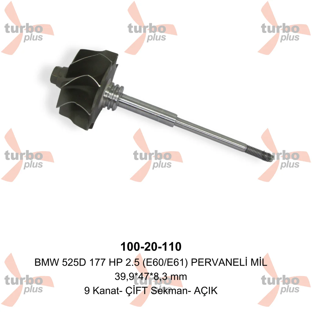 Turbo Plus | BMW 525D 177 HP 2.5 (E60/E61) PERVANELİ MİL