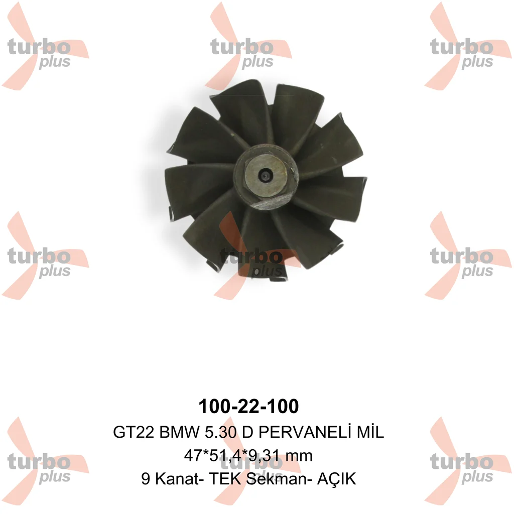 Turbo Plus | GT22 BMW 5.30 D PERVANELİ MİL