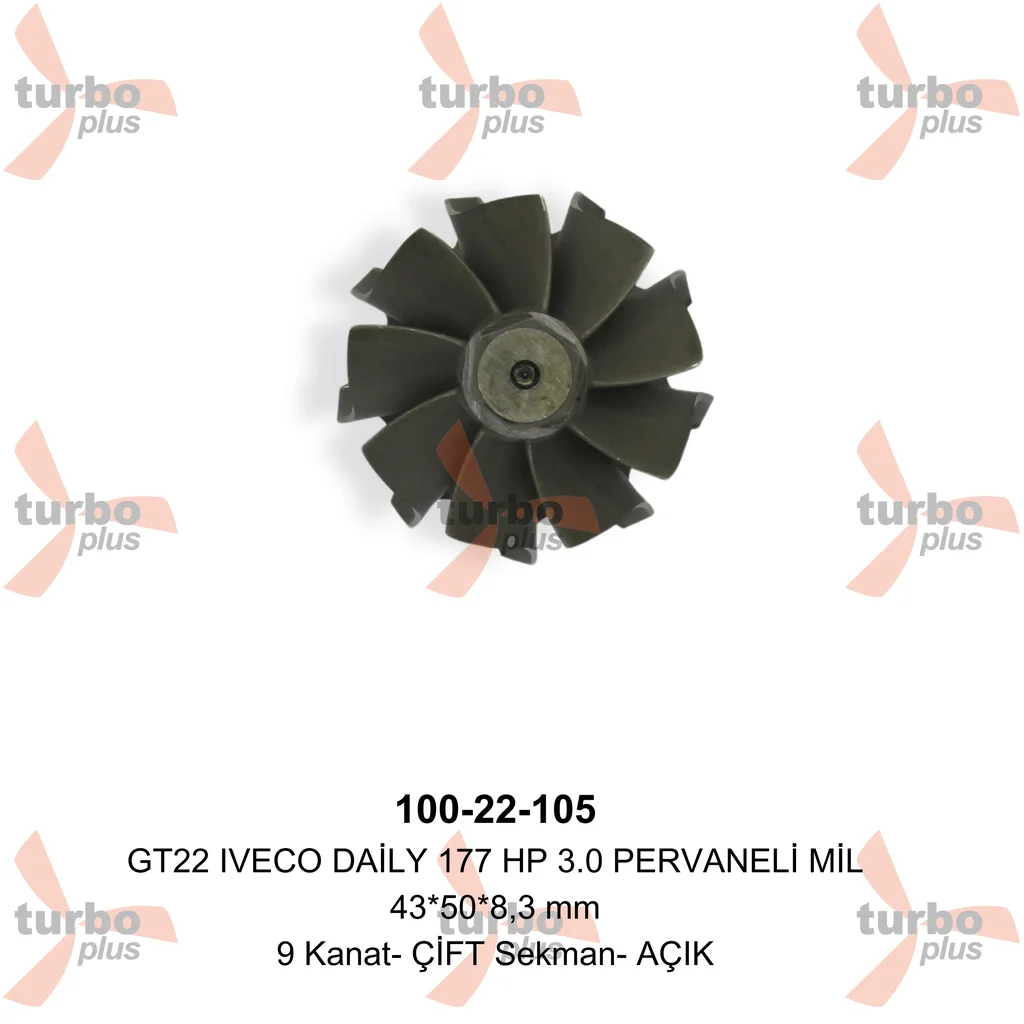Turbo Plus | GT22 IVECO DAİLY 177 HP 3.0 PERVANELİ MİL