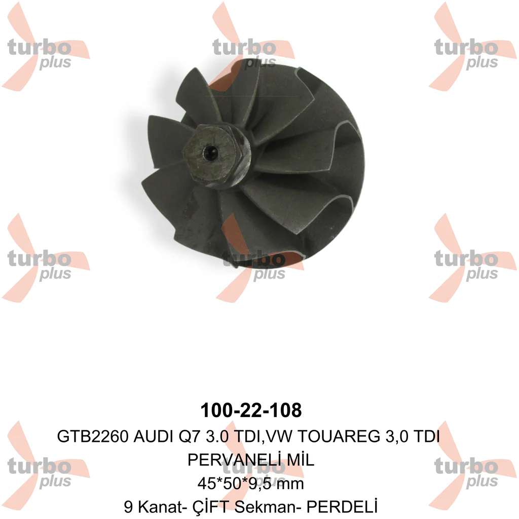 Turbo Plus | GTB2260 AUDI Q7 3.0 TDI,VW TOUAREG 3,0 TDI PERVANE