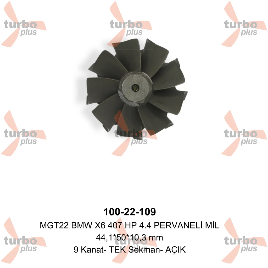 Turbo Plus | MGT22 BMW X6 407 HP 4.4 PERVANELİ MİL