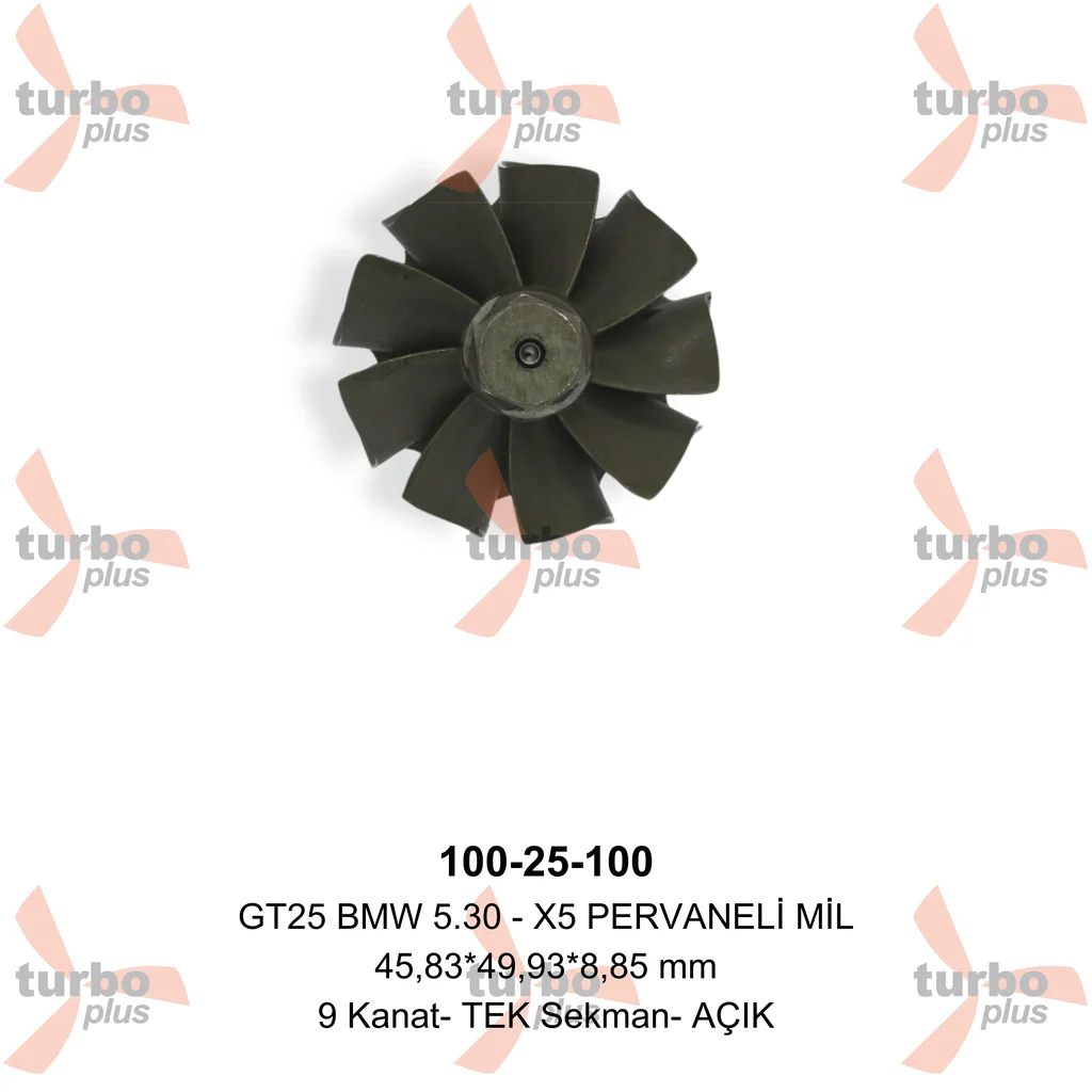Turbo Plus | GT25 BMW 5.30 – X5 PERVANELİ MİL