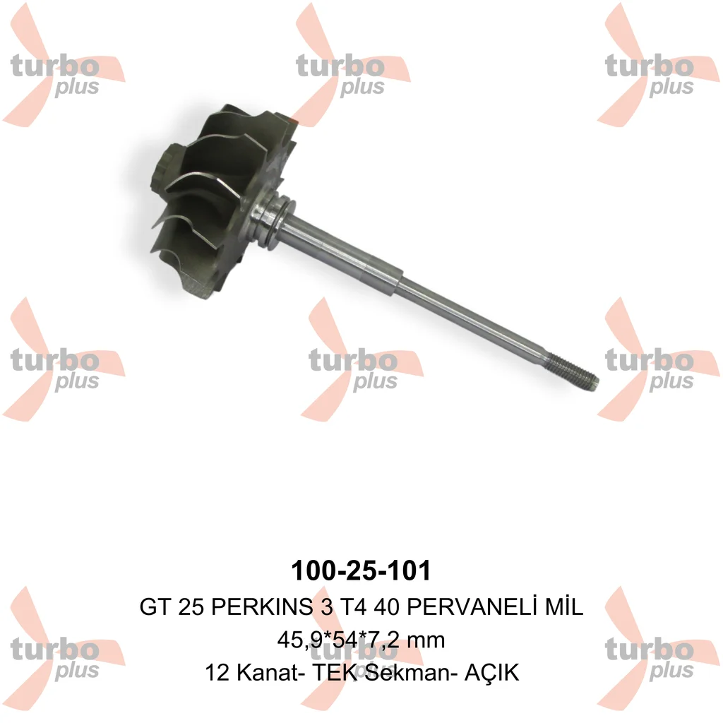 Turbo Plus | GT 25 PERKINS 3 T4 40 PERVANELİ MİL