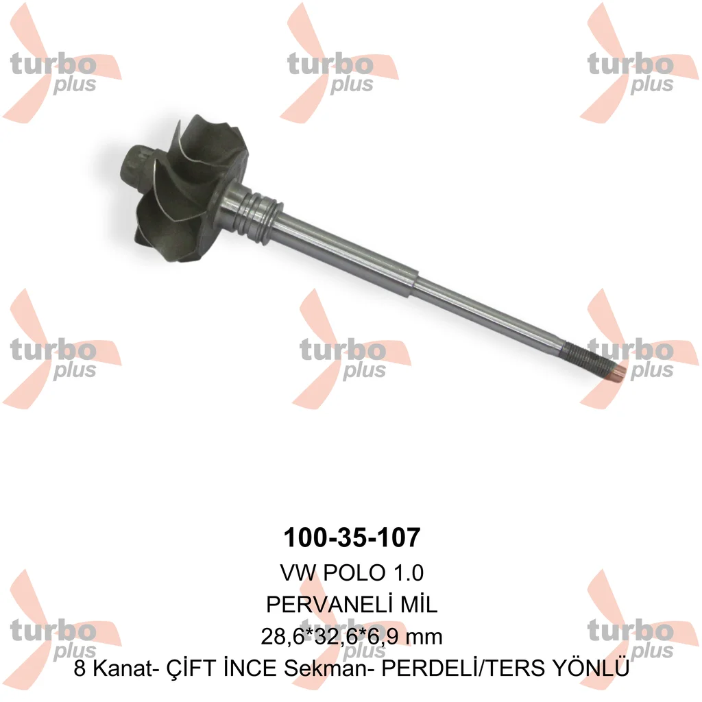 Turbo Plus | VW POLO 1.0 (Çift SEGMANlı.Ters Yönlü) PERVANELİ M