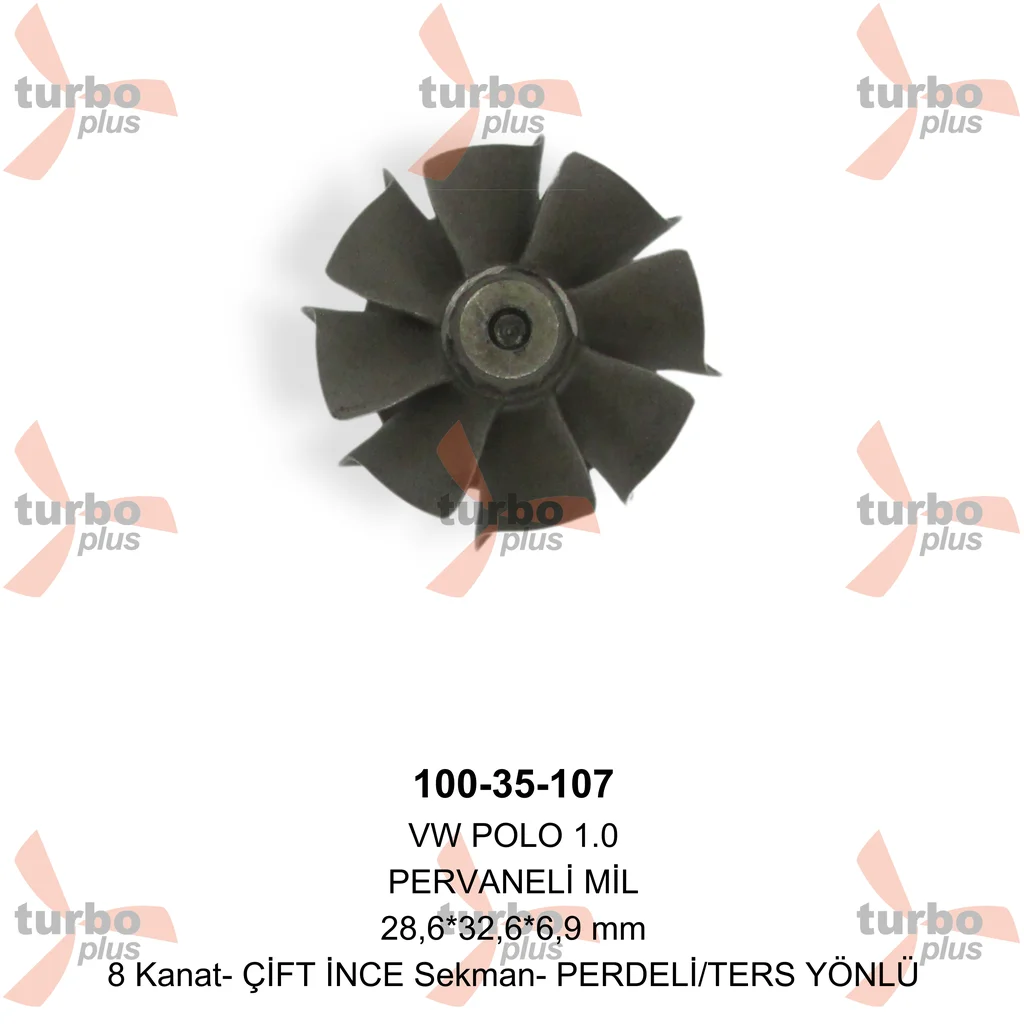 Turbo Plus | VW POLO 1.0 (Çift SEGMANlı.Ters Yönlü) PERVANELİ M
