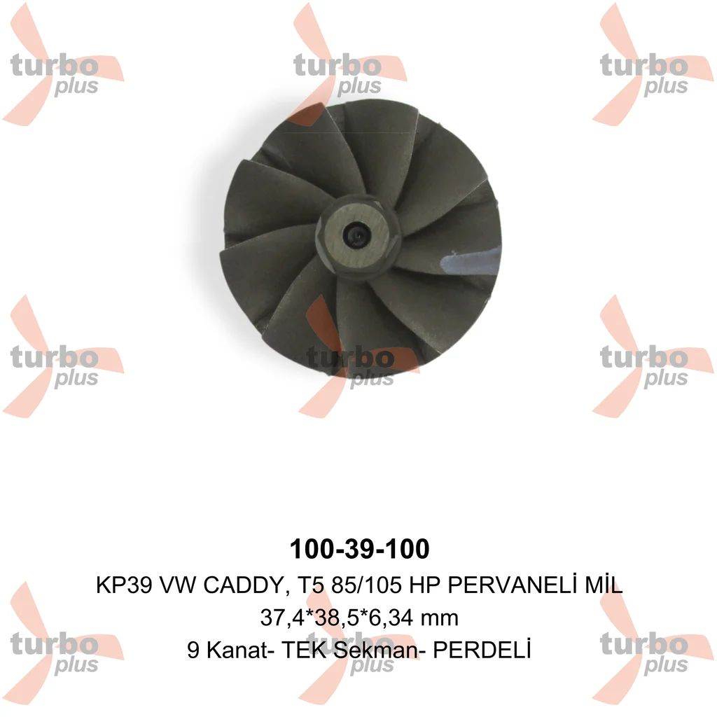 Turbo Plus | KP39 VW CADDY, T5 85/105 HP PERVANELİ MİL