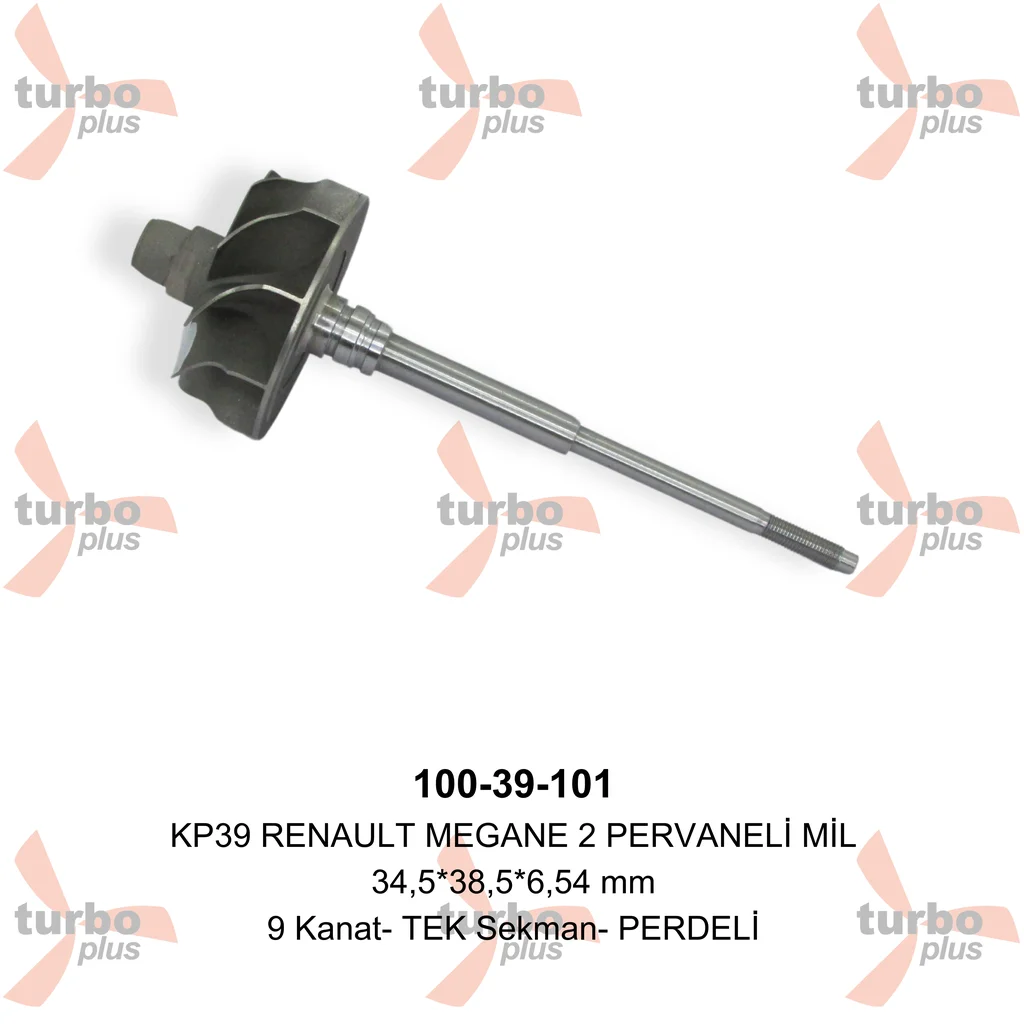 Turbo Plus | KP39 RENAULT MEGANE 2 PERVANELİ MİL