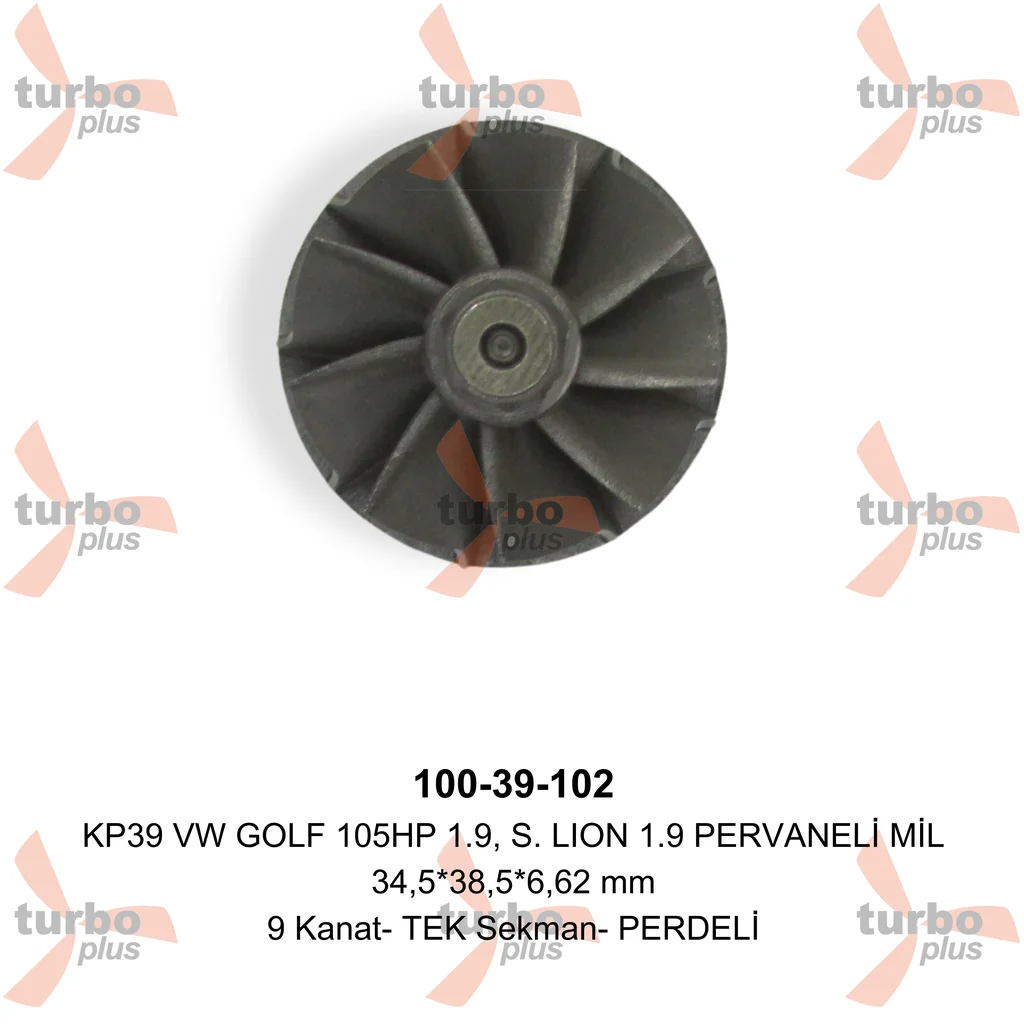 Turbo Plus | KP39 VW GOLF 105HP 1.9, S. LION 1.9 PERVANELİ MİL