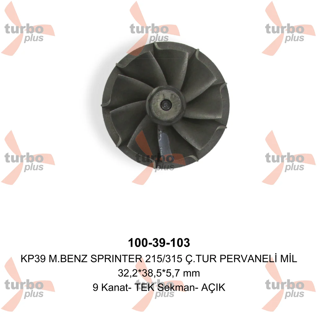 Turbo Plus | KP39 M.BENZ SPRINTER 215/315 Ç.TUR PERVANELİ MİL
