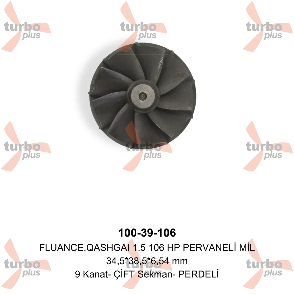 Turbo Plus | FLUANCE,QASHGAI 1.5 106 HP PERVANELİ MİL