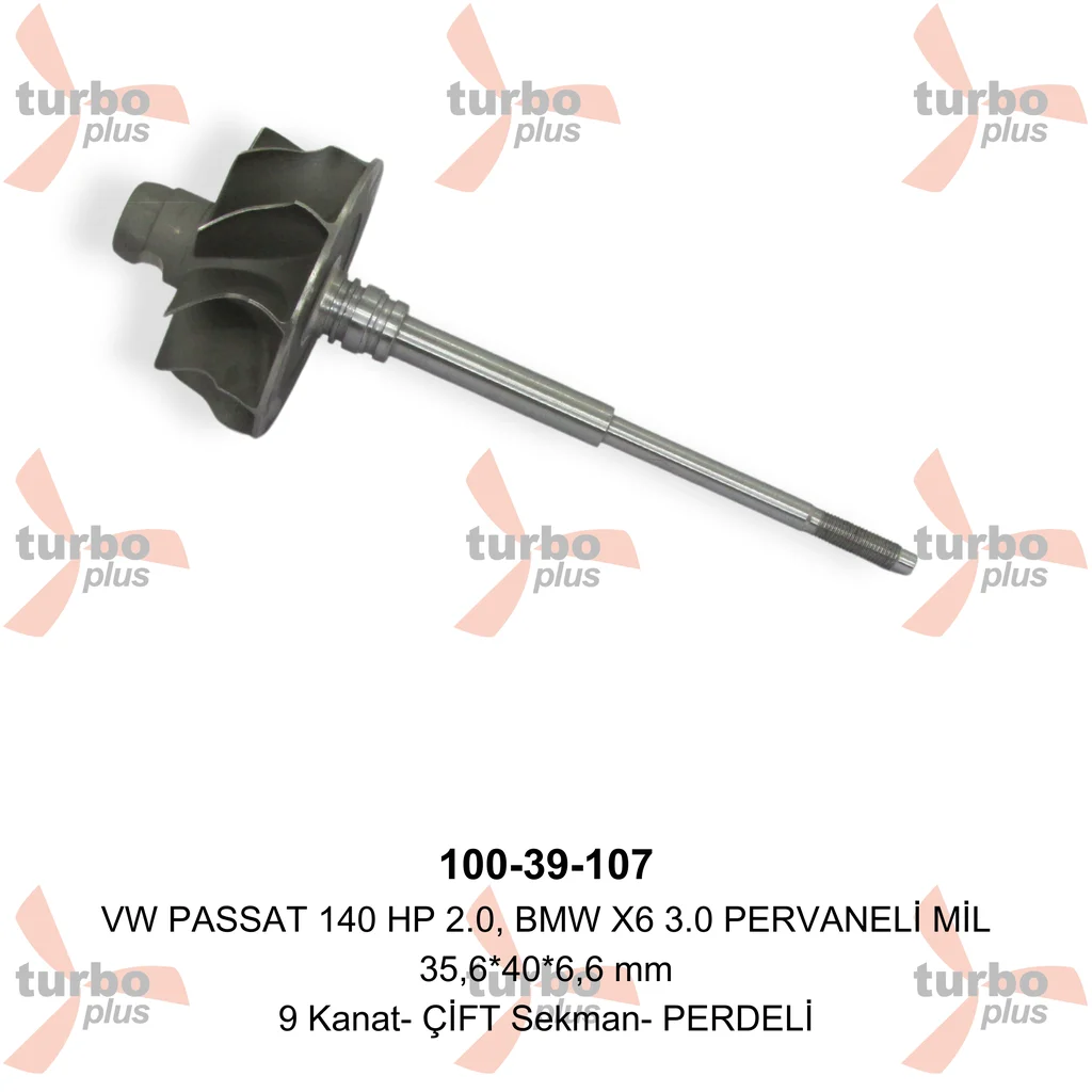 Turbo Plus | VW PASSAT 140 HP 2.0, BMW X6 3.0 PERVANELİ MİL