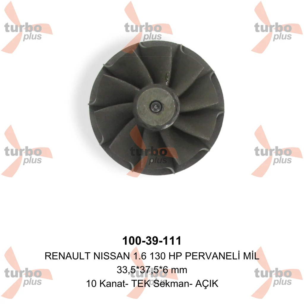 Turbo Plus | RENAULT NISSAN 1.6 130 HP PERVANELİ MİL
