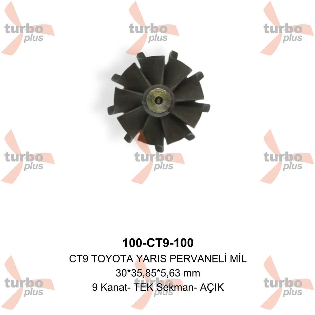 Turbo Plus | CT9 TOYOTA YARIS PERVANELİ MİL