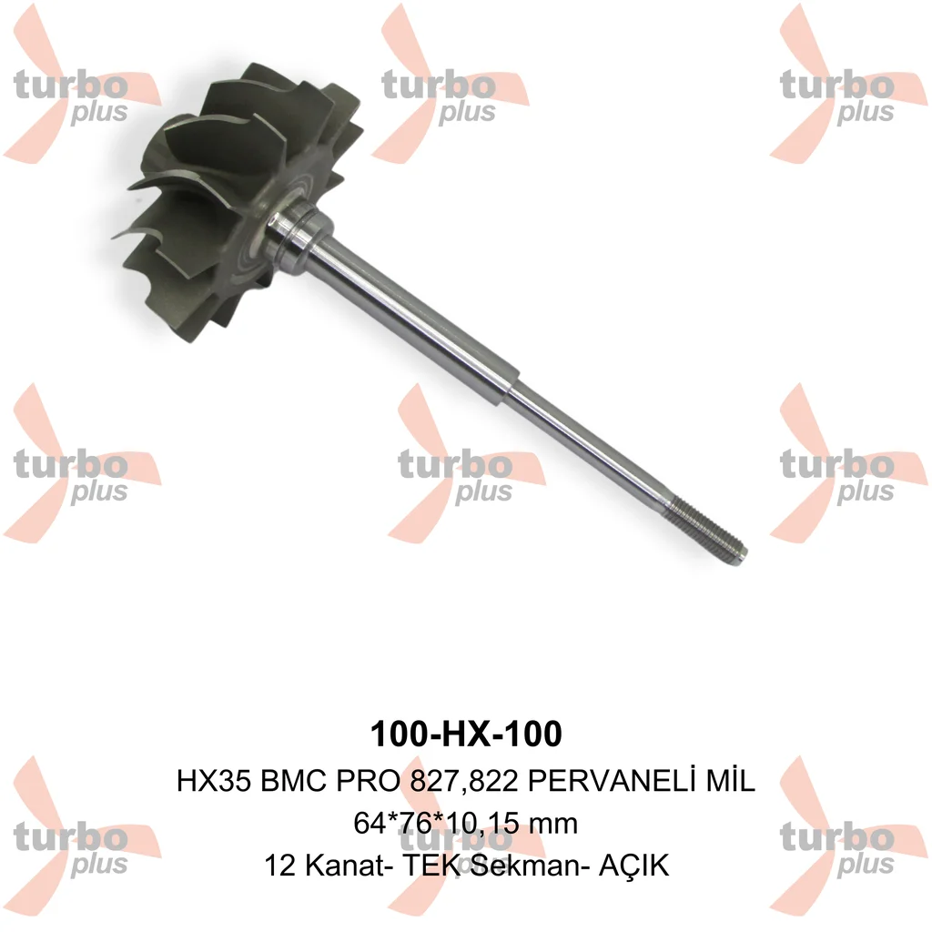 Turbo Plus | HX35 BMC PRO 827,822 PERVANELİ MİL