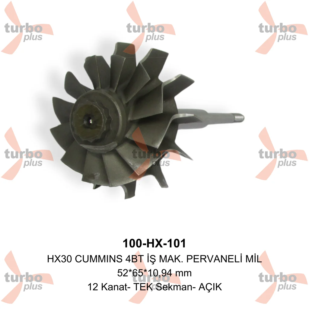 Turbo Plus | HX30 CUMMINS 4BT İŞ MAK. PERVANELİ MİL