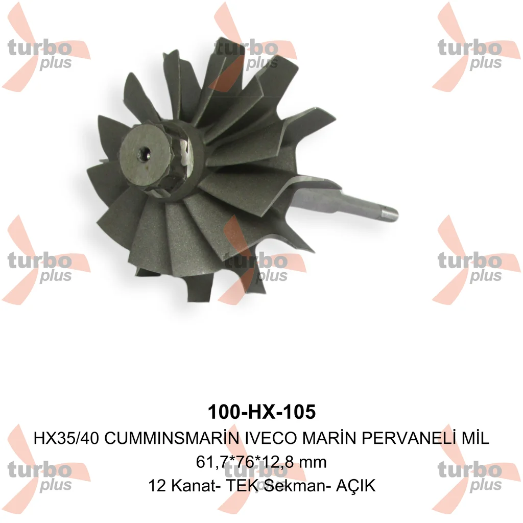 Turbo Plus | HX35/40 CUMMINSMARİN IVECO MARİN PERVANELİ MİL