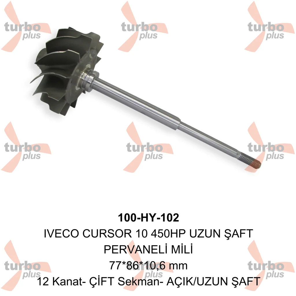 Turbo Plus | IVECO CURSOR 10 450HP UZUN ŞAFT PERVANELİ MİLİ
