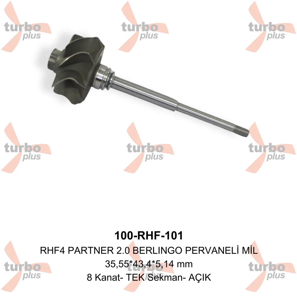 Turbo Plus | RHF4 PARTNER 2.0 BERLINGO PERVANELİ MİL
